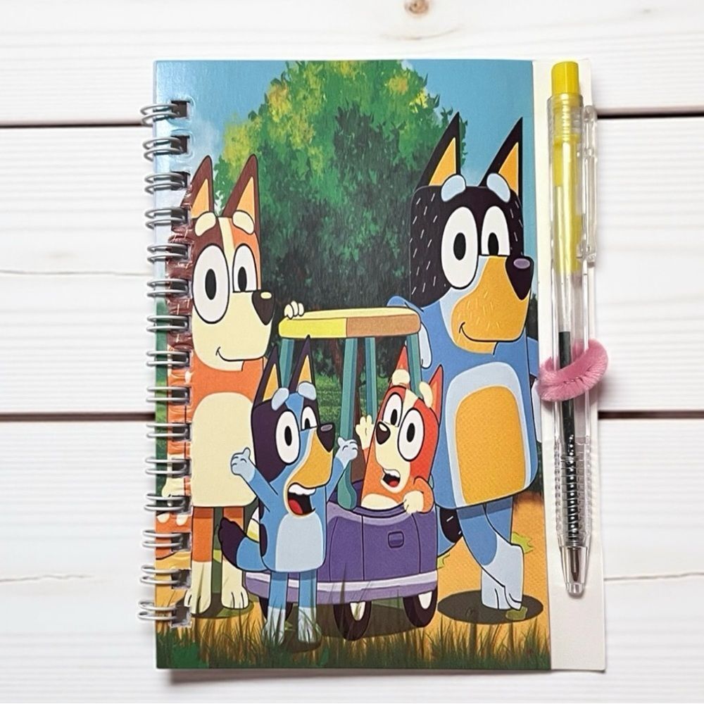 🤯5/$25🤯 Bluey Golf Day Spiral Notebook with Pen